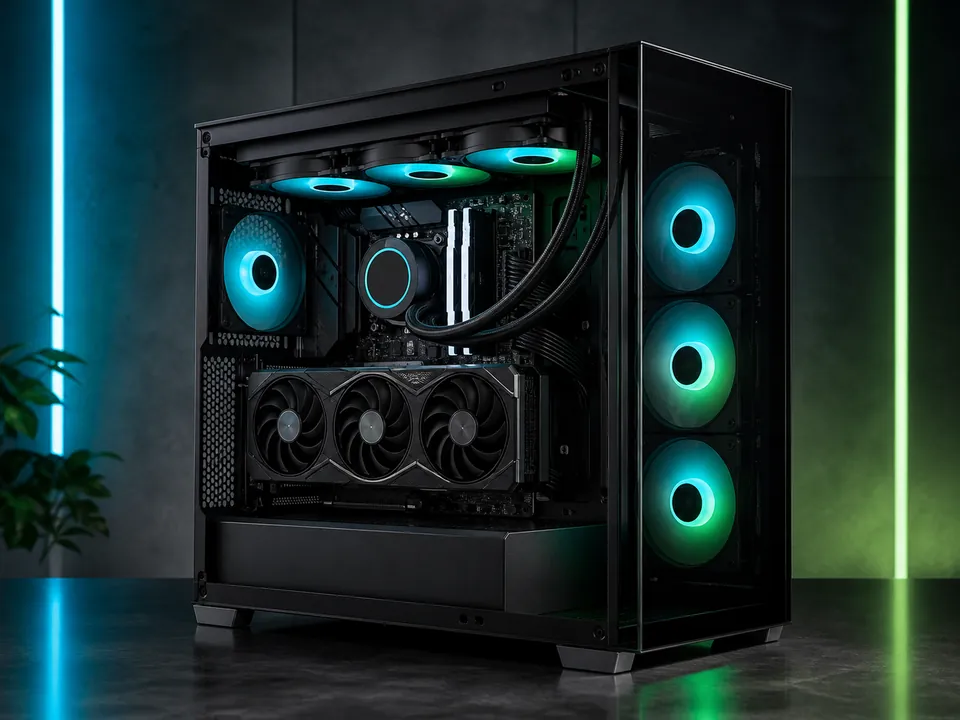 PC Gamer GCP Apex A7 con componentes internos visibles
