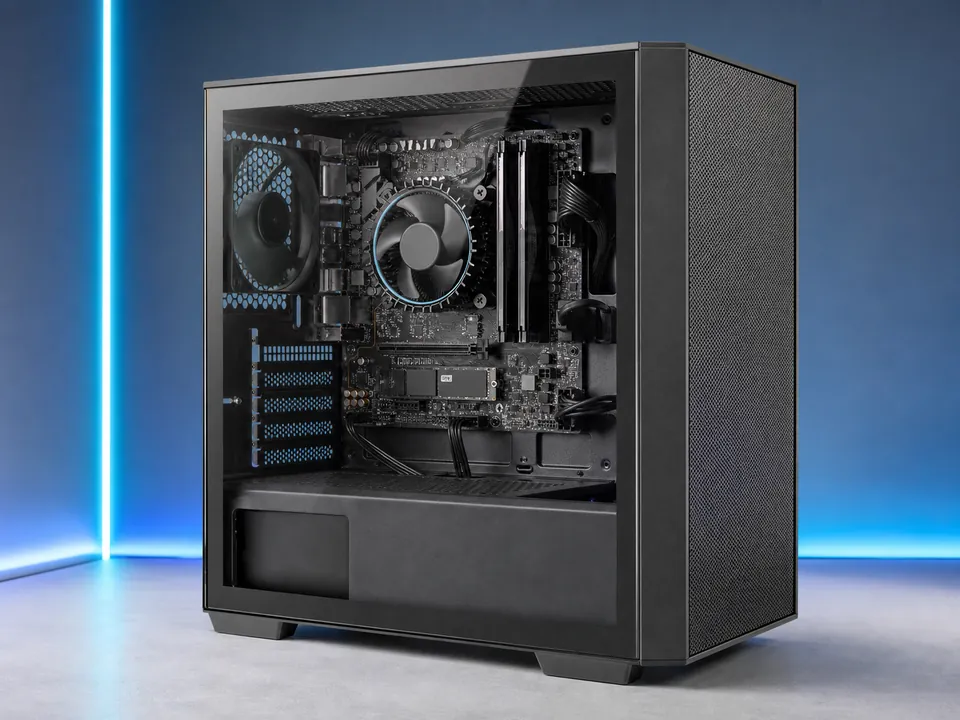 PC Gamer GCP Core i5 14400 con componentes internos visibles
