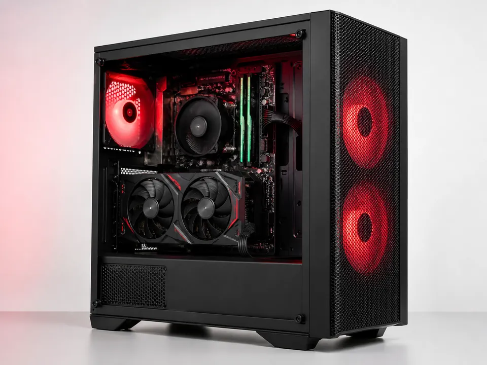 PC Gamer GCP Pulse A5 con componentes internos visibles