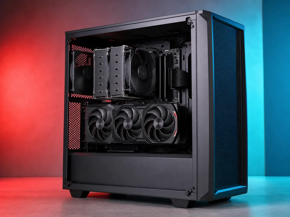 PC Gamer GCP Radeon Forge A6 con componentes internos visibles