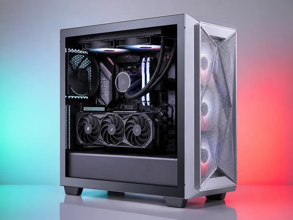 PC Gamer GCP Radeon Forge I5 con componentes internos visibles