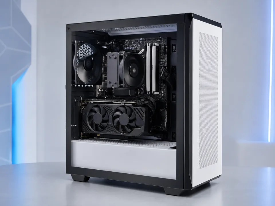 PC Gamer GCP Spark I3 con componentes internos visibles