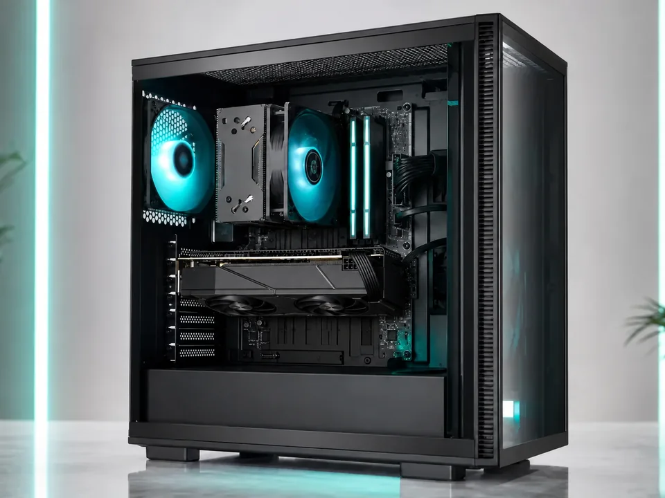 PC Gamer GCP Vector A6 con componentes internos visibles